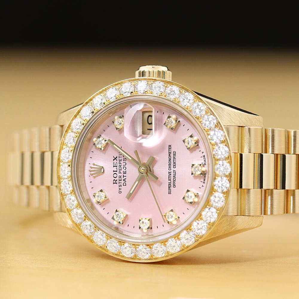 Mint! Rolex President 18k Datejust Ladies Watch w/ factory box and hang tag!